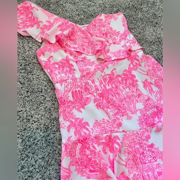 Lilly Pulitzer Arlana One Shoulder Romper - Picture 2 of 6